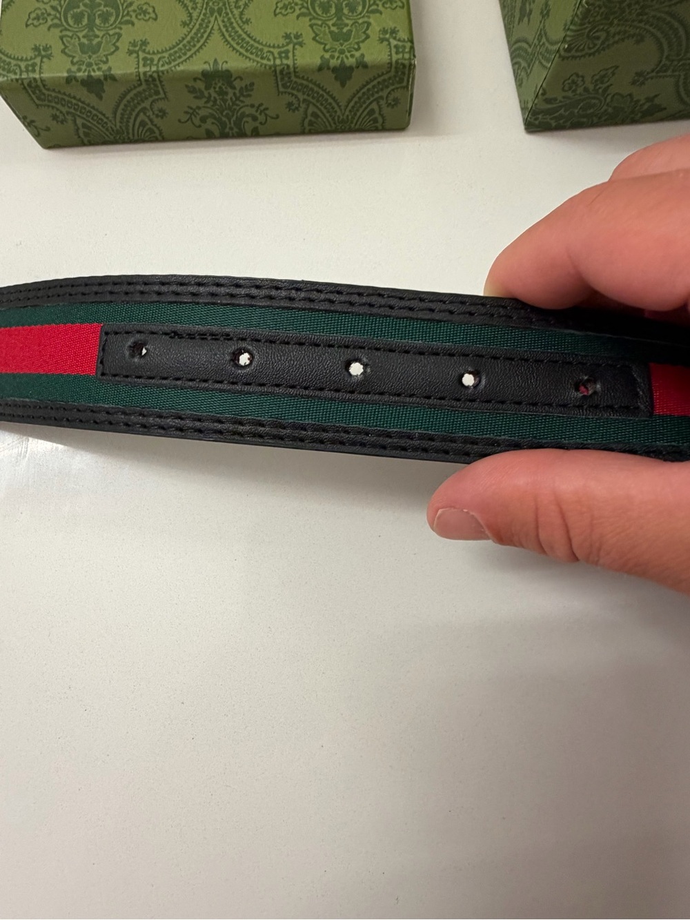 Gucci Interlocking G Web Belt – Black GG Buckle - Picture 11 of 11